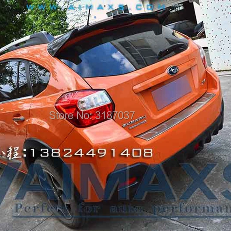 

Для Subaru XV 2010 2011 2012 2013 2014, искусственное углеродное волокно, крышка багажника, автомобильный Стайлинг