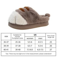 3D Cat Paw Plush Slippers Flat Thermal Slippers Comfortable Fluffy Home Slippers Anti Slip Cute Paw Slippers For Autumn Winter - Image 6