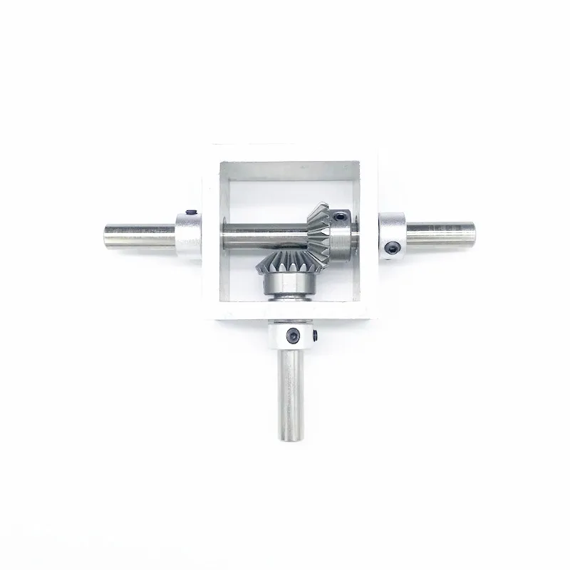 

90 Degree Right Angle Transmission Reversing Bevel Gear Box Aluminum Frame Micro Small Angle 1 to 1 High-quality T-guide Box
