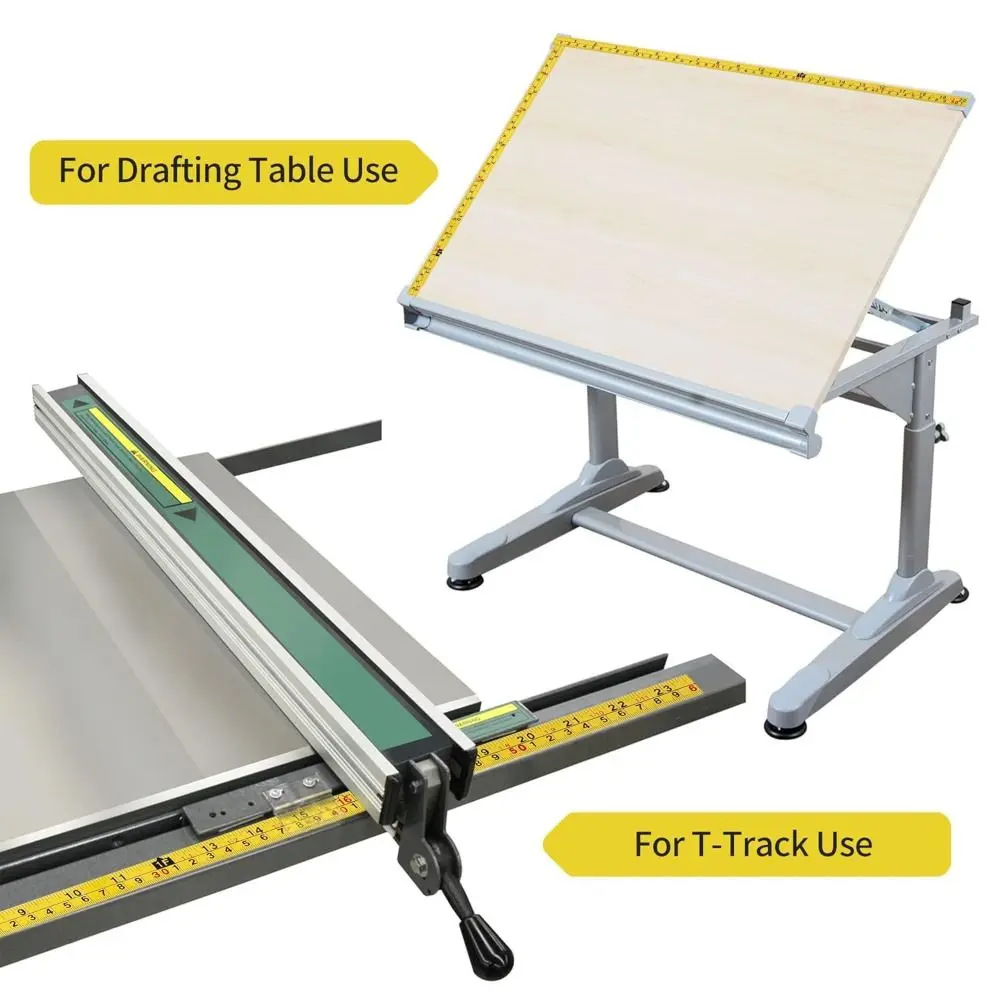 내구성이 뛰어난 자가 접착식 측정 테이프(인치 및 미터법) 스틸 접착식 테이프 자, 작업대 자, 제도용 자