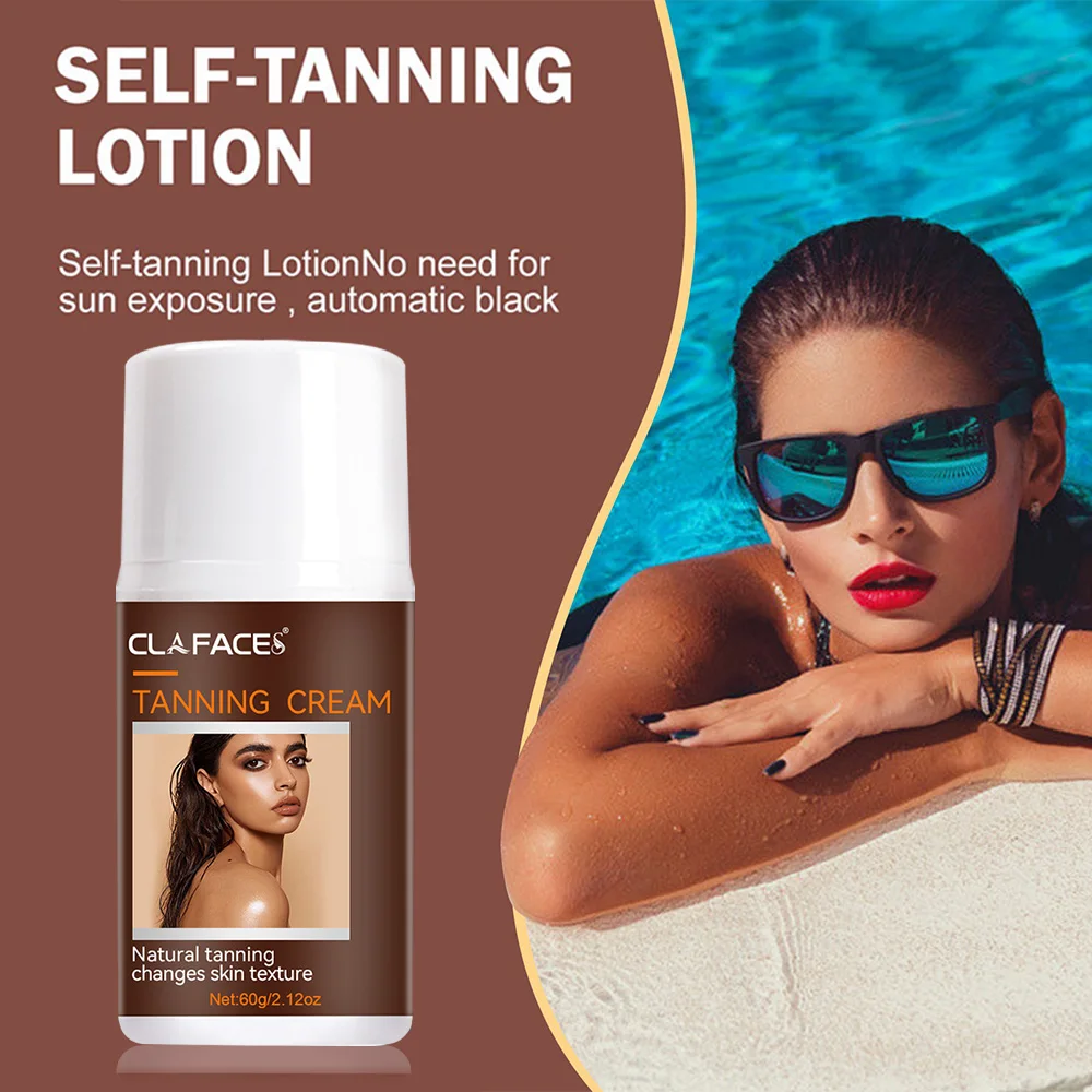 Fast Sunless Tanning Body Self Tanners Meihei Frost Beach Sun-free Sun Smear Body Wheat Tone Bronze Skin Help Black Care Cream