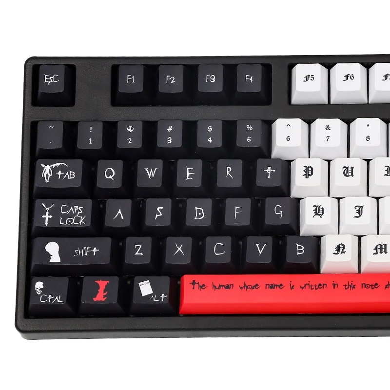 134 Keys Death Note Keycaps GMK Cherry Profile Five Sided PBT 134-keys-death-note-keycaps-gmk-cherry-profile-five-sided-pbt