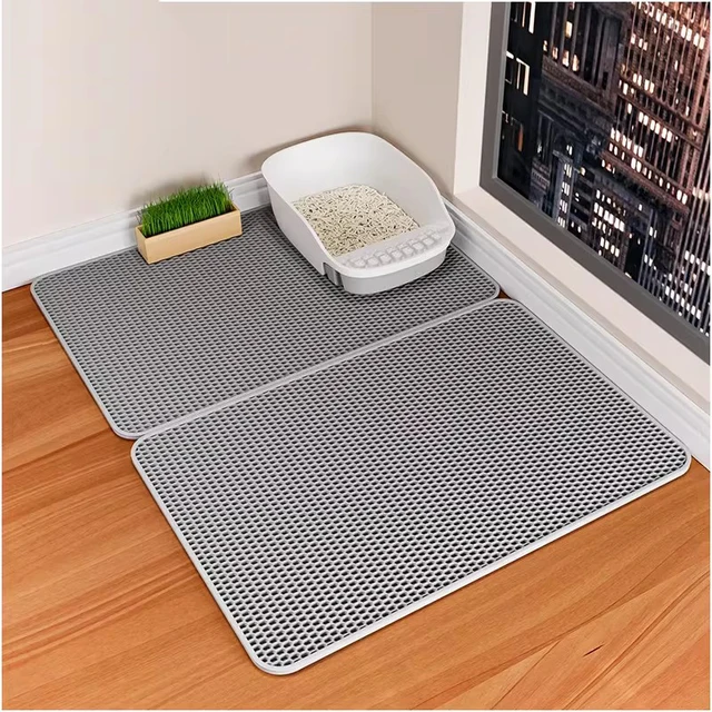 Cat Litter Mat Double Layer Pet Non Slip Big Pet Litter Box Filter Mat Wear Resistant Waterproof Cat Litter Mat Clean Supplies Cat Litter Mat Double Layer Pet Non Slip Big Pet Litter Box Filter Mat Wear Resistant Waterproof Cat Litter Mat Clean Supplies