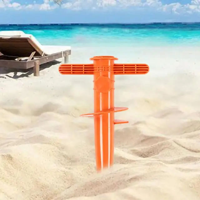 1Pc Esernyő Tüske Nagy Teherbírású Állítható Tengerparti Horgonyállvány Spike Auger Tartó Horgász Pólushoz Sun Beach Garden Terasz - Image 5