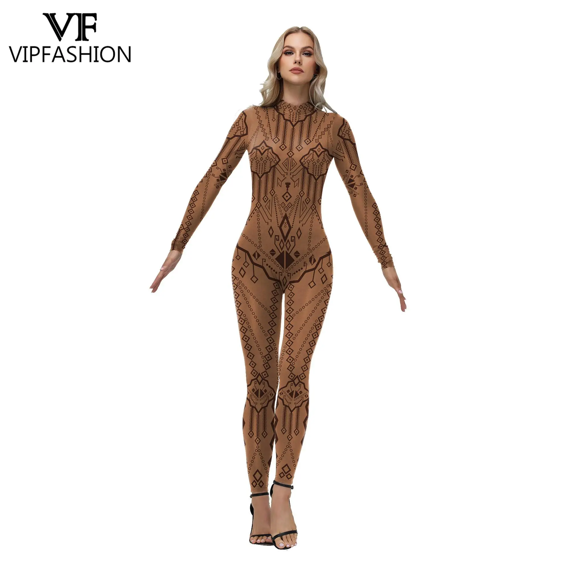 VIP FASHION Pleasure Seeker Costume Women Party Jumpsuit Carnival Zentai Suit Show Performance Catsuit Strenchy Bodysuit Clothes