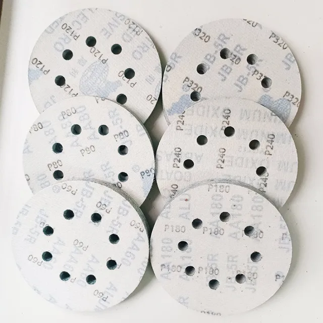 5 Inch Sanding Discs 100-Piece Set - 60 To 400 Grit Aluminum Oxide For Orbital Sanders