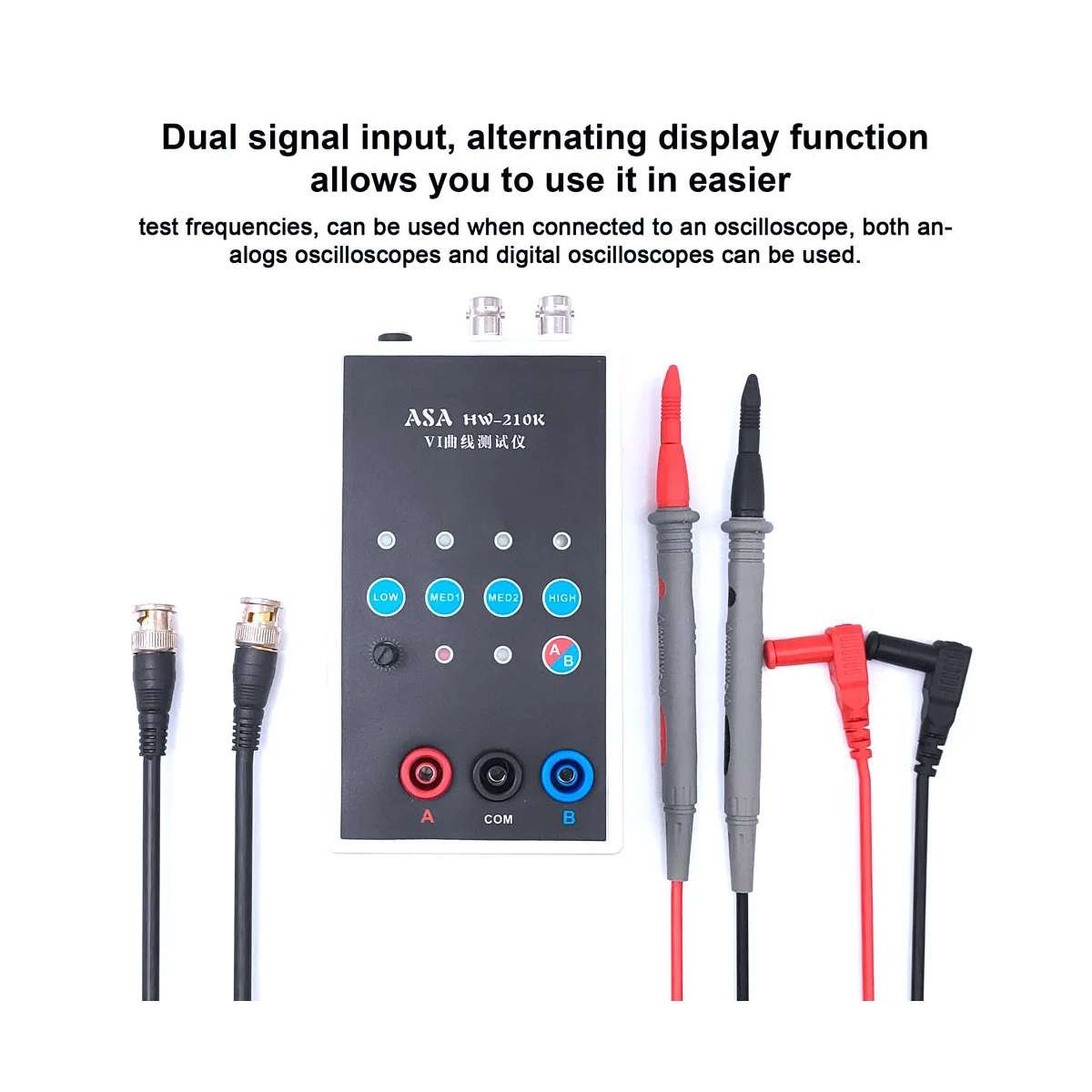 Dual-channel Handheld Tester Circuit Board vi Curva Detecção Online para Asa Tester Engrenagem Frequência Alternando Hw210k - Image 4