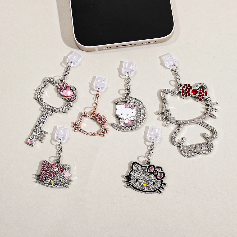 HelloKitty Metal Phone Dust Plug Apple Type-c Ideal Choice for Mobile Phone Care and Maintenance Mobile Phone Accessories