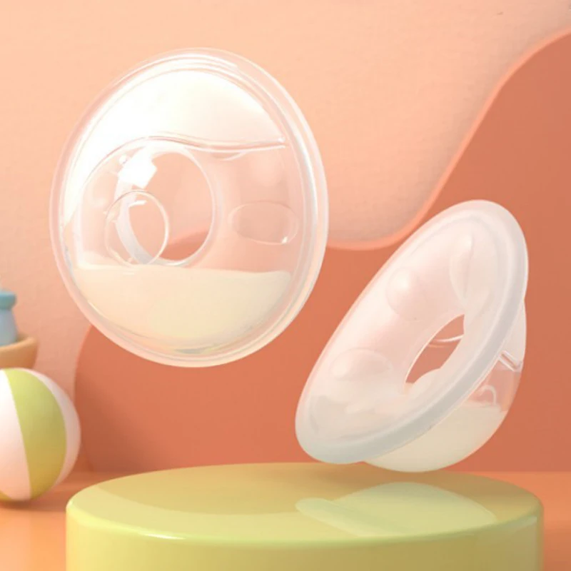 Wearable Breast Milk Reservoir Leak-proof Manual Breast Milk Collector Pads Silicone Chest Husk Nipple Protective Cover