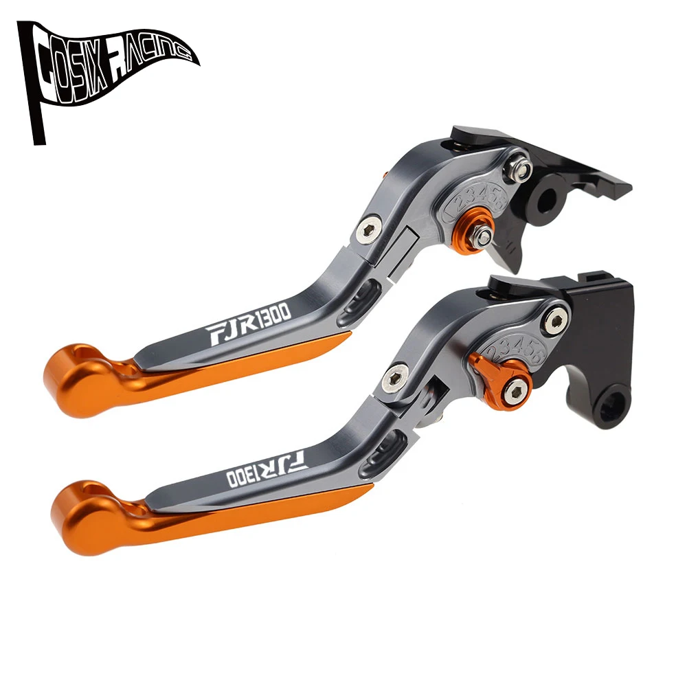 Fit For FJR 1300 2003 Folding Extendable Brake Clutch Levers FJR1300 FJR-1300 Motorcycle CNC Accessories Adjustable Handle Set 4