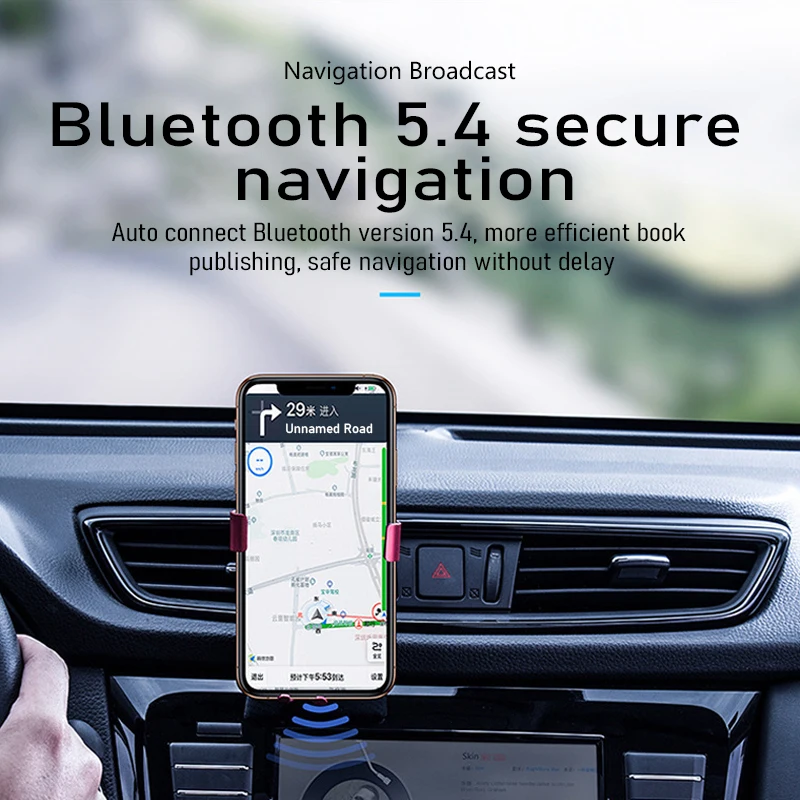 Premium Bluetooth FM Transmitter with Mic for Hands-Free Calls & Wireless Audio Streaming