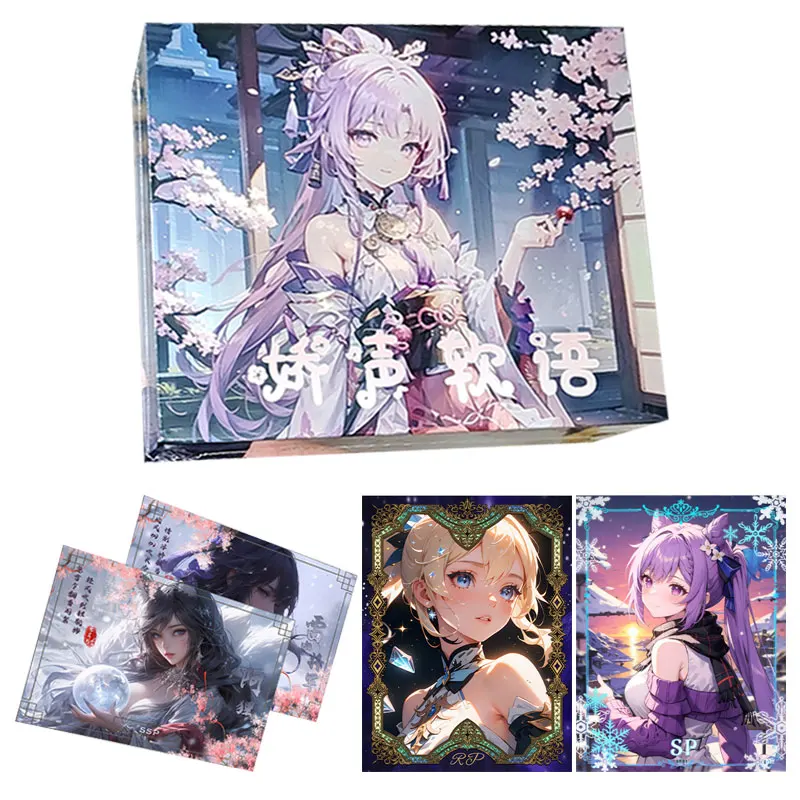 

Выгодная цена, карточка для коллекции кокетливых слов, бустер-бокс Waifu, ACG, ccccg, высококачественные популярные игрушки Doujin, подарок для хобби на Рождество