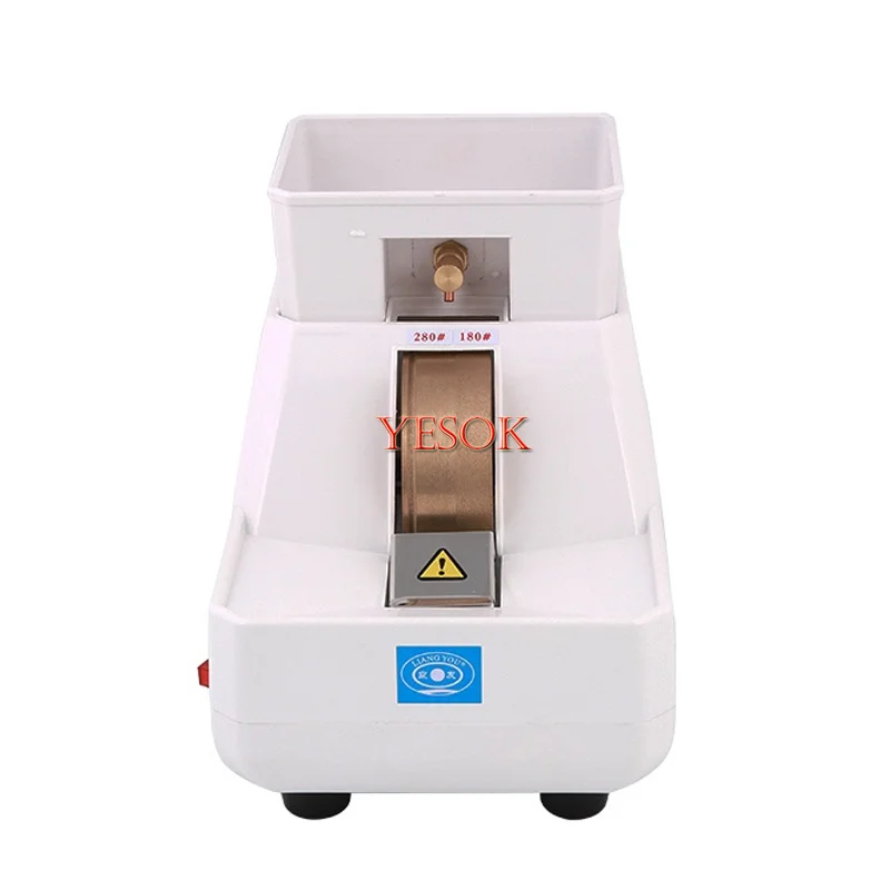 Manual Grinder With V-groove Lens Polishing Machine Edge Grinder Coarse and Fine Grinding Wheel Chamfering Machine 35WV 2