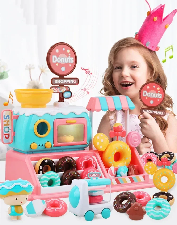 lights-and-sound-donut-candy-truck-toy-supermarket-roaster-oven-delivery-car-kitchen-food-set-play-house-toys-for-kids-best-gift