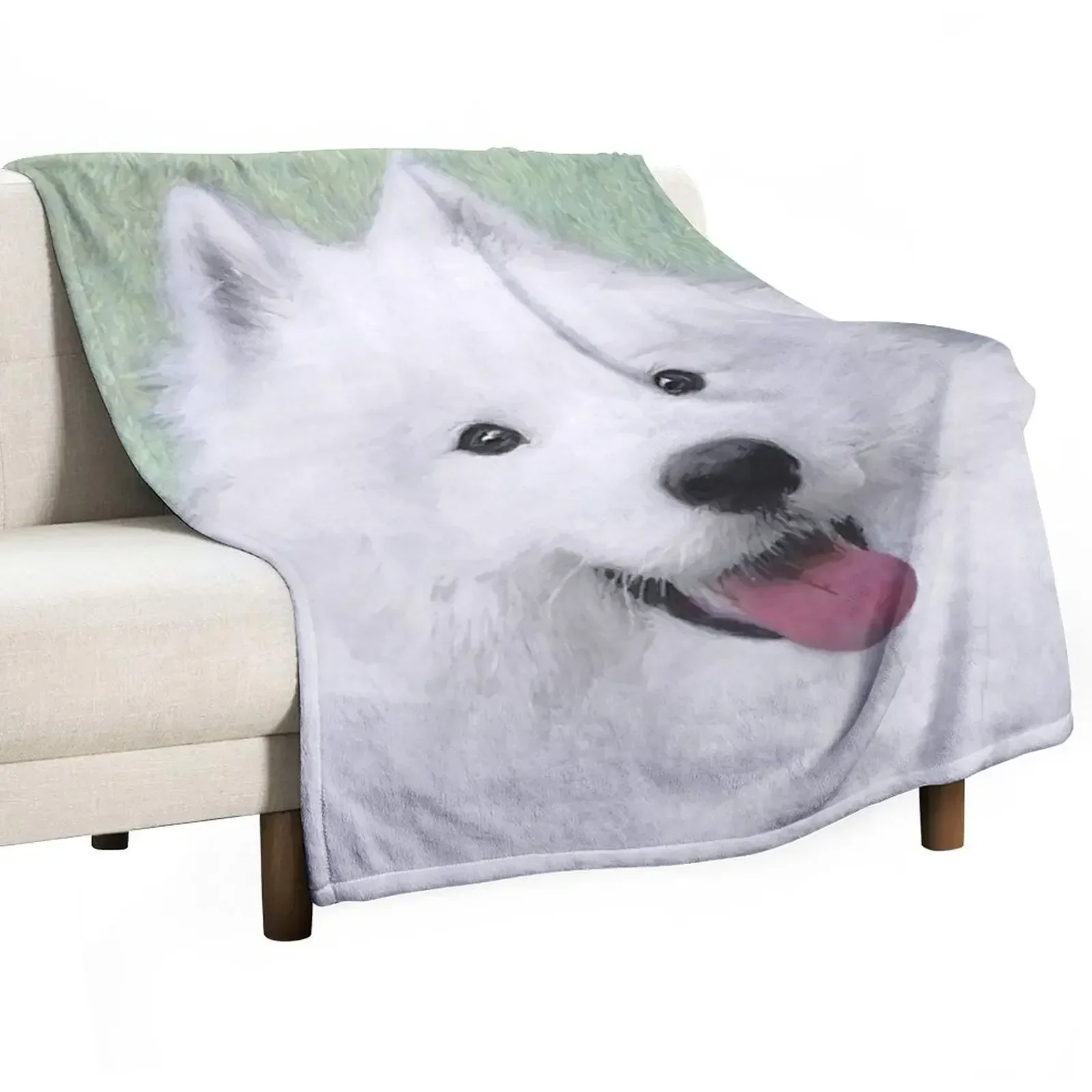 

Samoyed Throw Blanket Travel Beautifuls Blankets