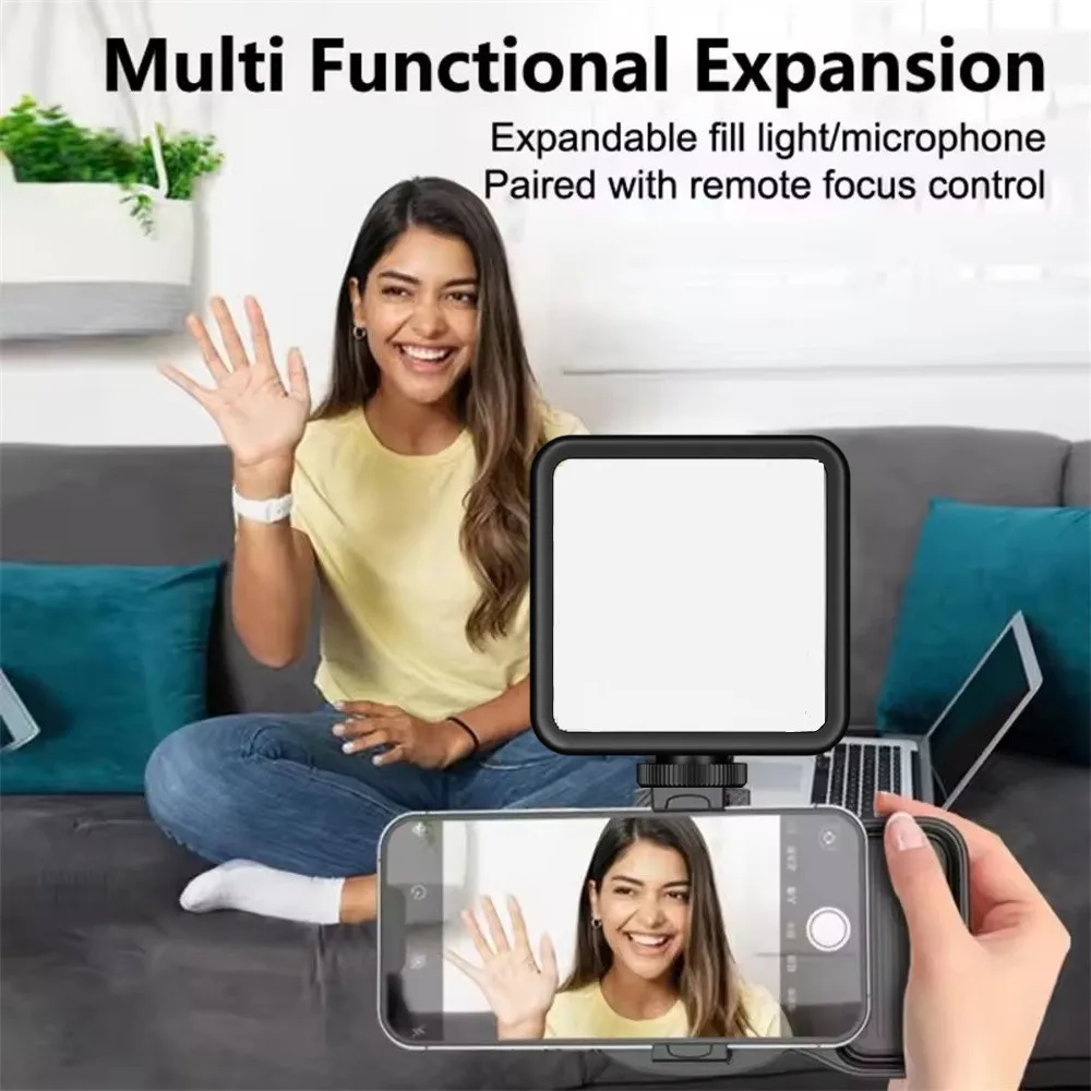 FGCLSY New Mini Portable Handle Stabilizer Handheld Multi-function Vlog Selfie Smartphone Holder Shutter With Light For_voghion.com