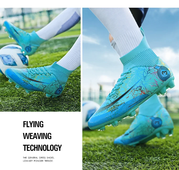 Long Spikes Society Herren Fußball Indoor Rasentraining Fast Field Boots Cleats Mann Turnschuhe Futsal Fußballschuhe_voghion.com