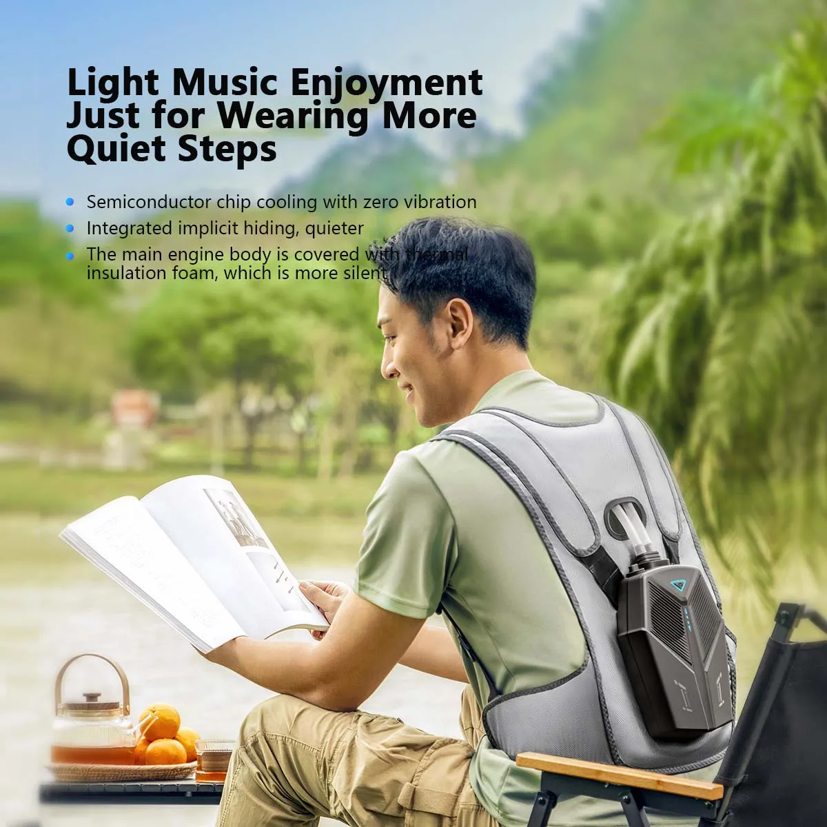 Water Cooled Cooling Vest , Portable Cooling, Wearing Air Conditioning Clothes, Cooling vest For Climbing Fishing 3 Water Cooled Cooling Vest , Portable Cooling, Wearing Air Conditioning Clothes, Cooling vest For Climbing Fishing 3