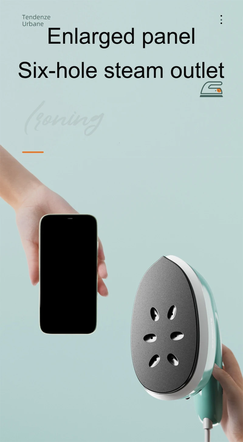 Description Picture 4 of itemNew Style Electric Steam Iron Portable Travel Fast Heat-up Garment Steamer For Clothes