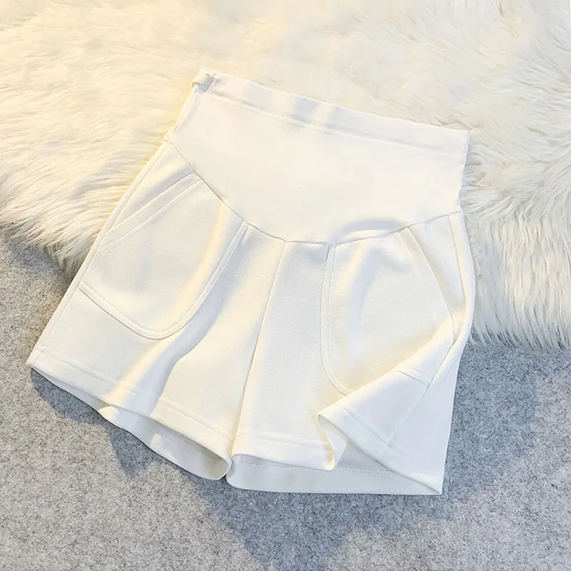 Maternity Panties High Waist Anti-Slip Tummy Control Pregnant Women'S Leggings With Lace Solid Color Panties Ice Silk Feeling