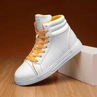 White High Top Skateboard Shoes Unisex Trend Lace-up Men's Skate Shoes Fashion Casual Sneakers Men Outdoor Women's Sports Shoes