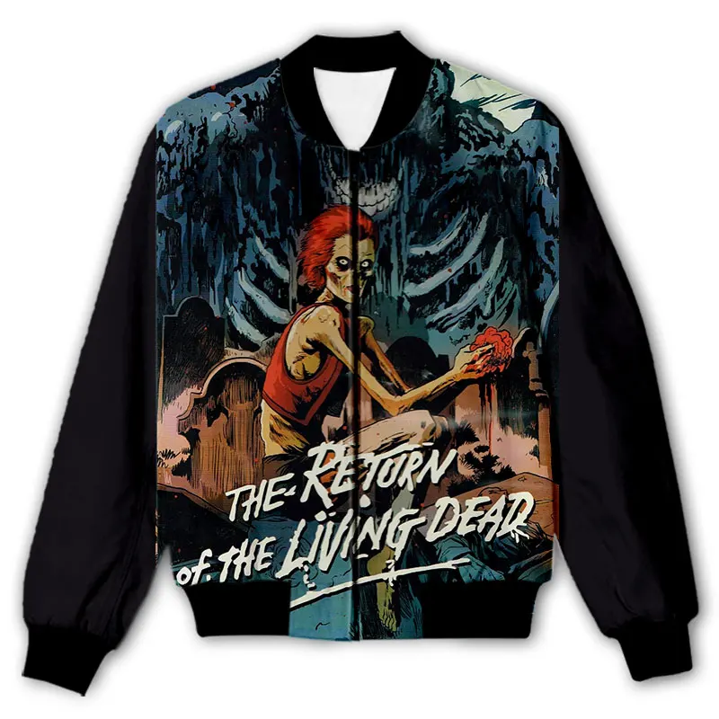 CAVVING 3D Printed Return Of The Living Dead Zipper Bomber Jackets Men Overcoat Mens Coat Zip Up Jackets for Women/Men 4
