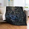 Gothic Punk Style Plush Throw Blanket for Bedroom Death Skull Printed Throw Blankets Special Halloween Gifts for Teenager Adluts 4