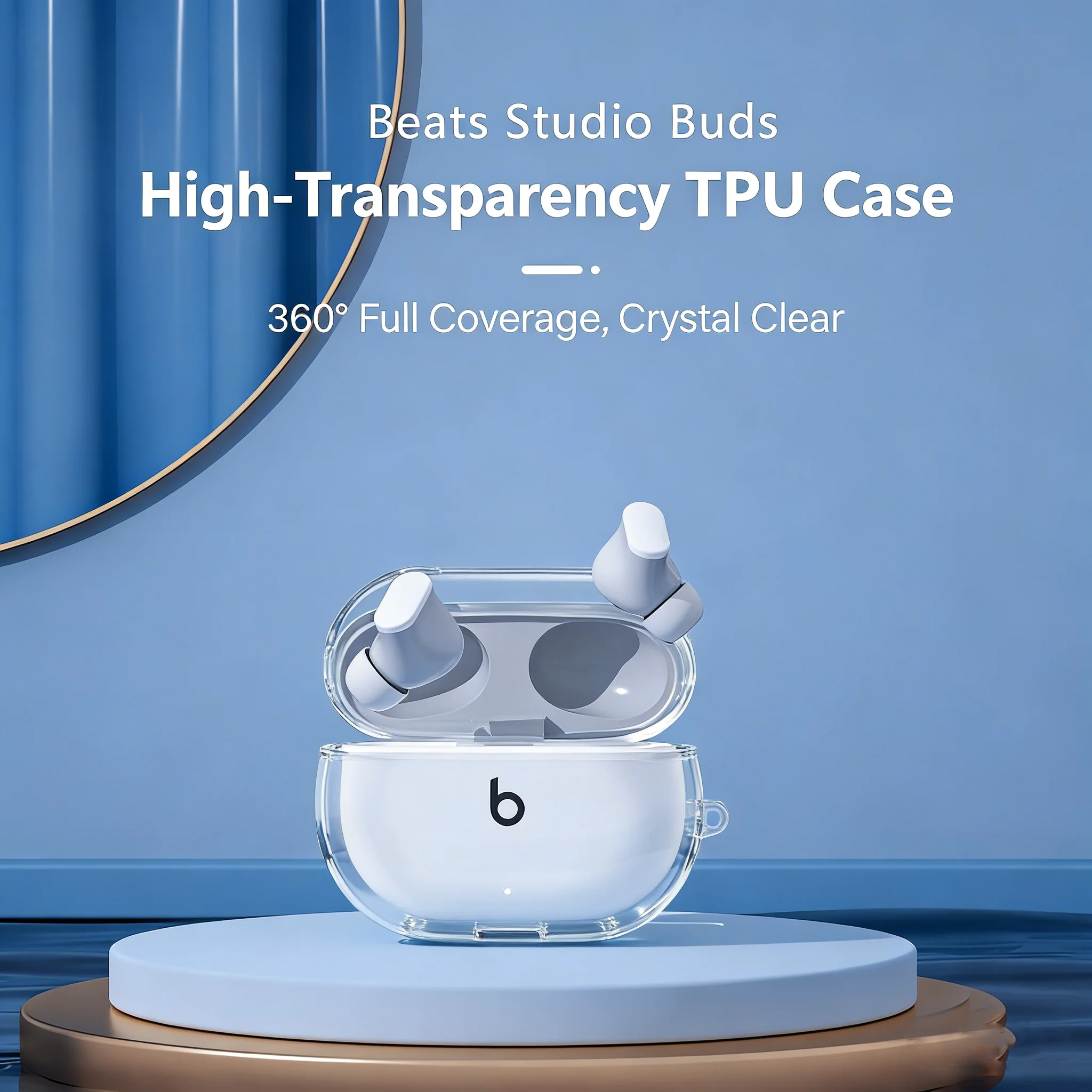 รูปสินค้า เคสหูฟัง Beats Studio Buds ทนทาน TPU นิ่ม ใส กันกระแทก ป้องกันฝุ่น