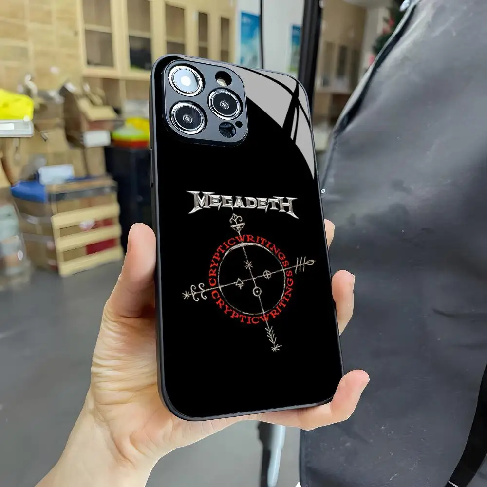 Heavy Metal Rock Band Megadeth Magnetic Attraction Glass Phone Case