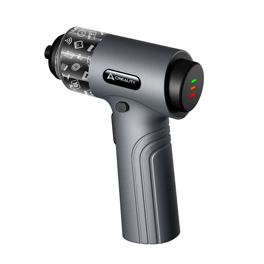 Creality 공식 무선 전기 스크루 드라이버 원형 LED 조명, CRV 스틸 스크루 드라이버 비트, 5N.m 토크, 7 단 노브, 32 개