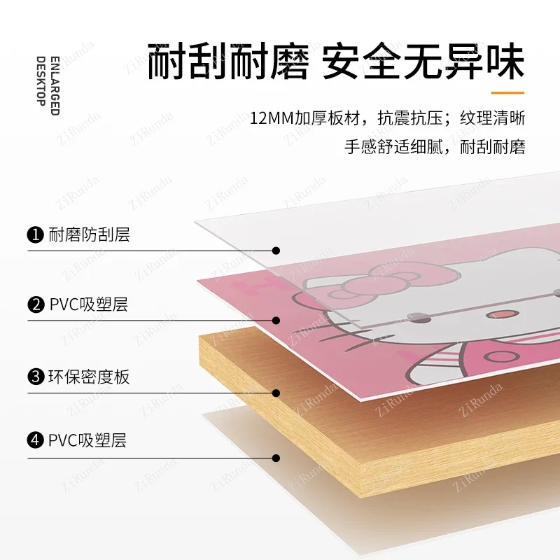 L Children's Desk Writing Desk Study Table Baby Early Education Table Handmade Foldable Cartoon on Bed Small