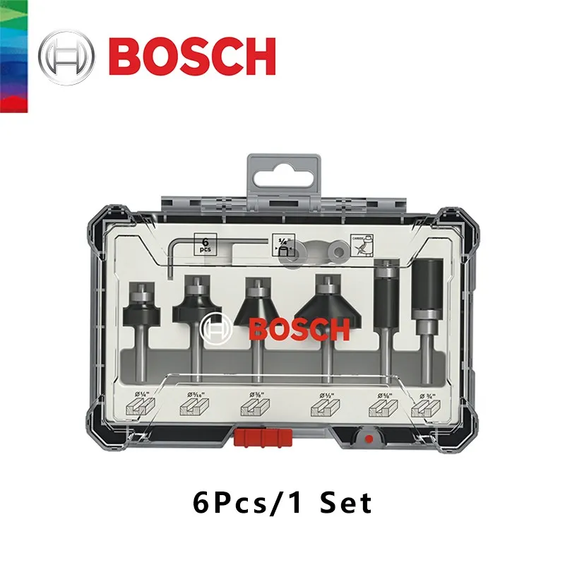  Bosch Professional 2607017473 Juego de brocas de enrutador de  15 piezas para madera para enrutador con vástago de 1/4 pulgadas :  Herramientas y Mejoras del Hogar