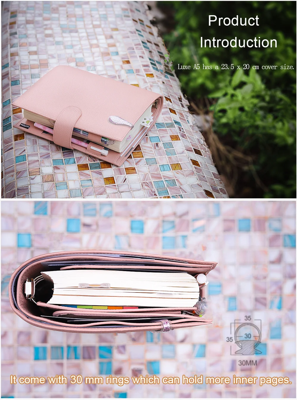 Notepad Sketchbook Notebook A5 Planner Ring Planner Moterm Planner