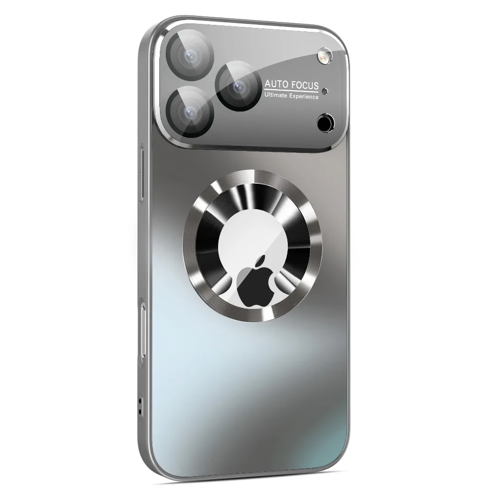 Titanium Ice Silk Touch Metallic Luxury Matte Case with Magsafe Lens Camera Cover
