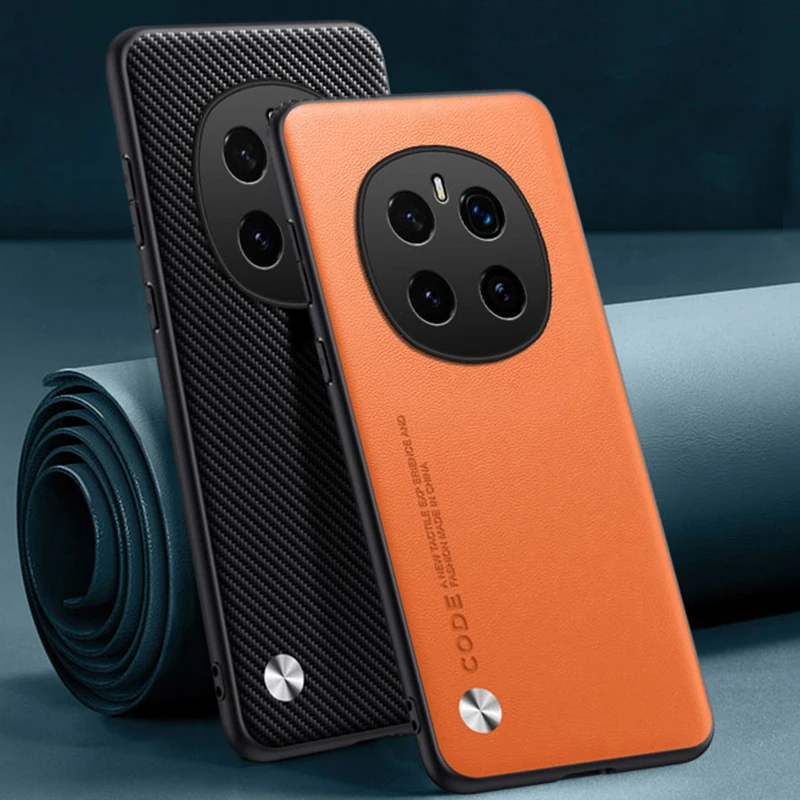 Luxury PU Leather Shockproof Phone Case - Full Protection Back Cover