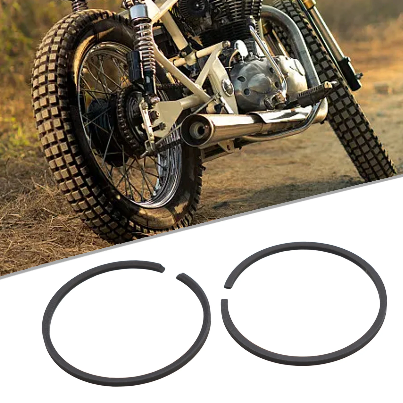 2pcs 80cc 47mm Piston Rings 2 Stroke Motorised Bicycle Motorized Bike Parts For 80cc Motorised Bicycle Motorized Bike