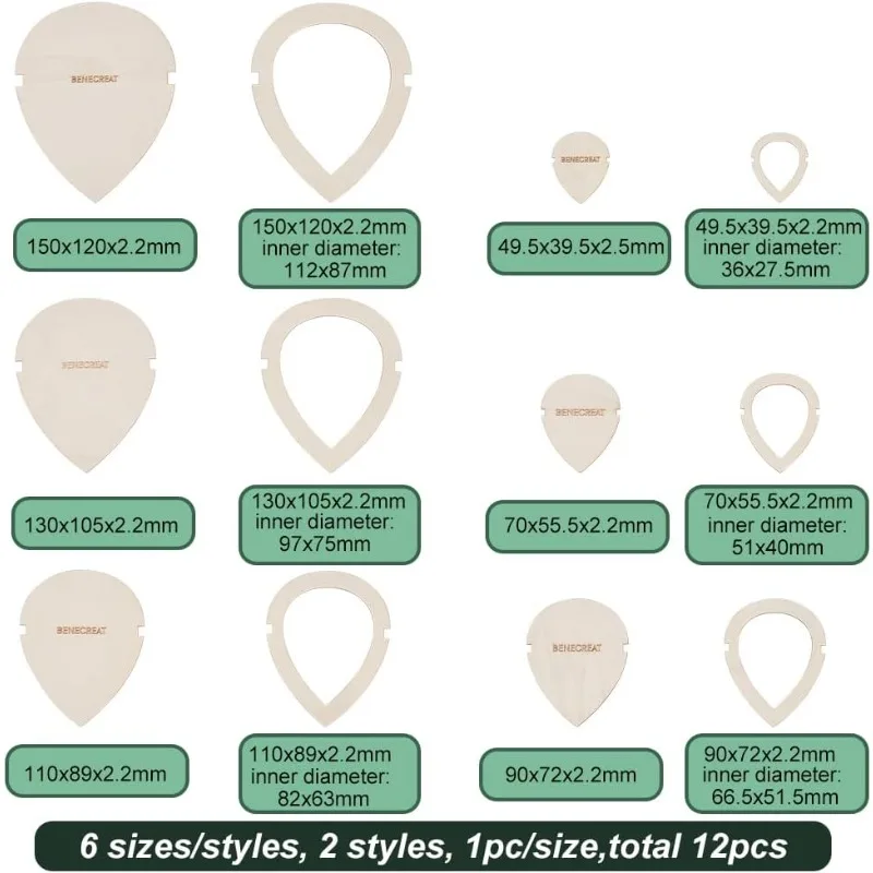 Macrame Leaf Cutting Templates 2