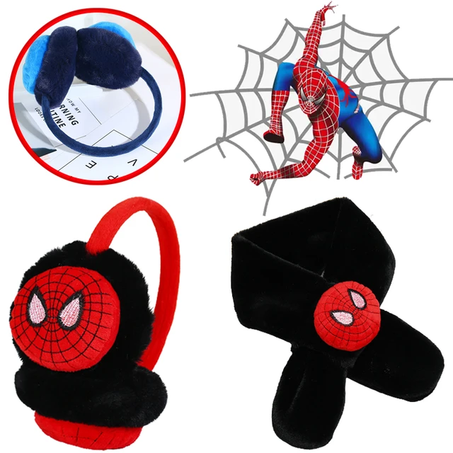 Enfants Garçon Fille Spiderman Super-héros Cache-oreilles Doux
