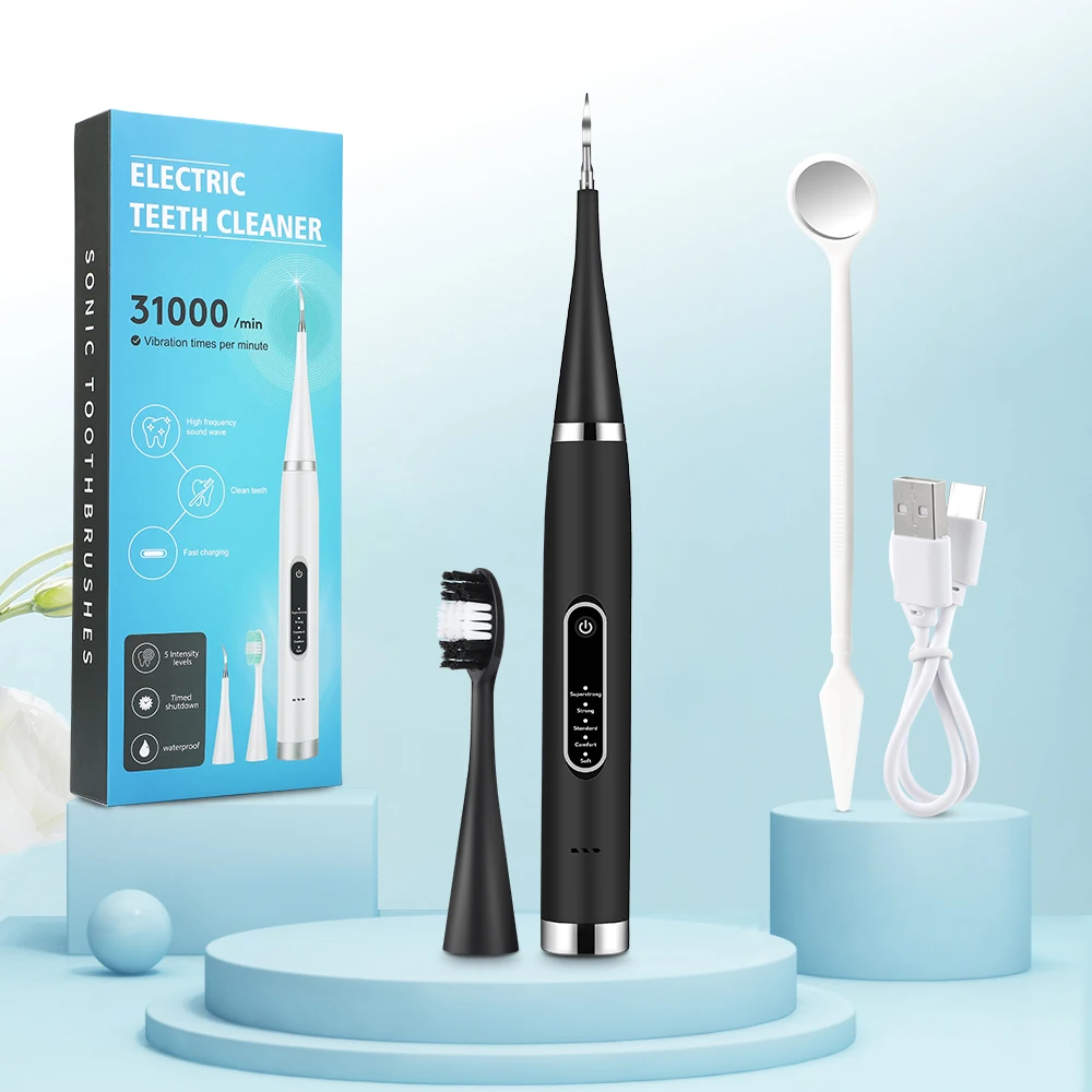 Electric Dental Cleaning Tool Sonic Oral Calculus Remover Teeth Whitening Plaque Coffee Stain Tartar Removal Scraper Toothbrush multipurpose cleaning cream shoes decontaminate solid paste stain removal cream for shoes clothes and more shoes decontaminate