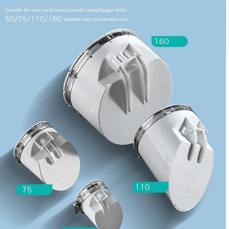 Valvola Di Non Ritorno Per Scarico - Anti-odore E Insetti, Per Tubi Pioggia 75mm, PVC - Foto 5