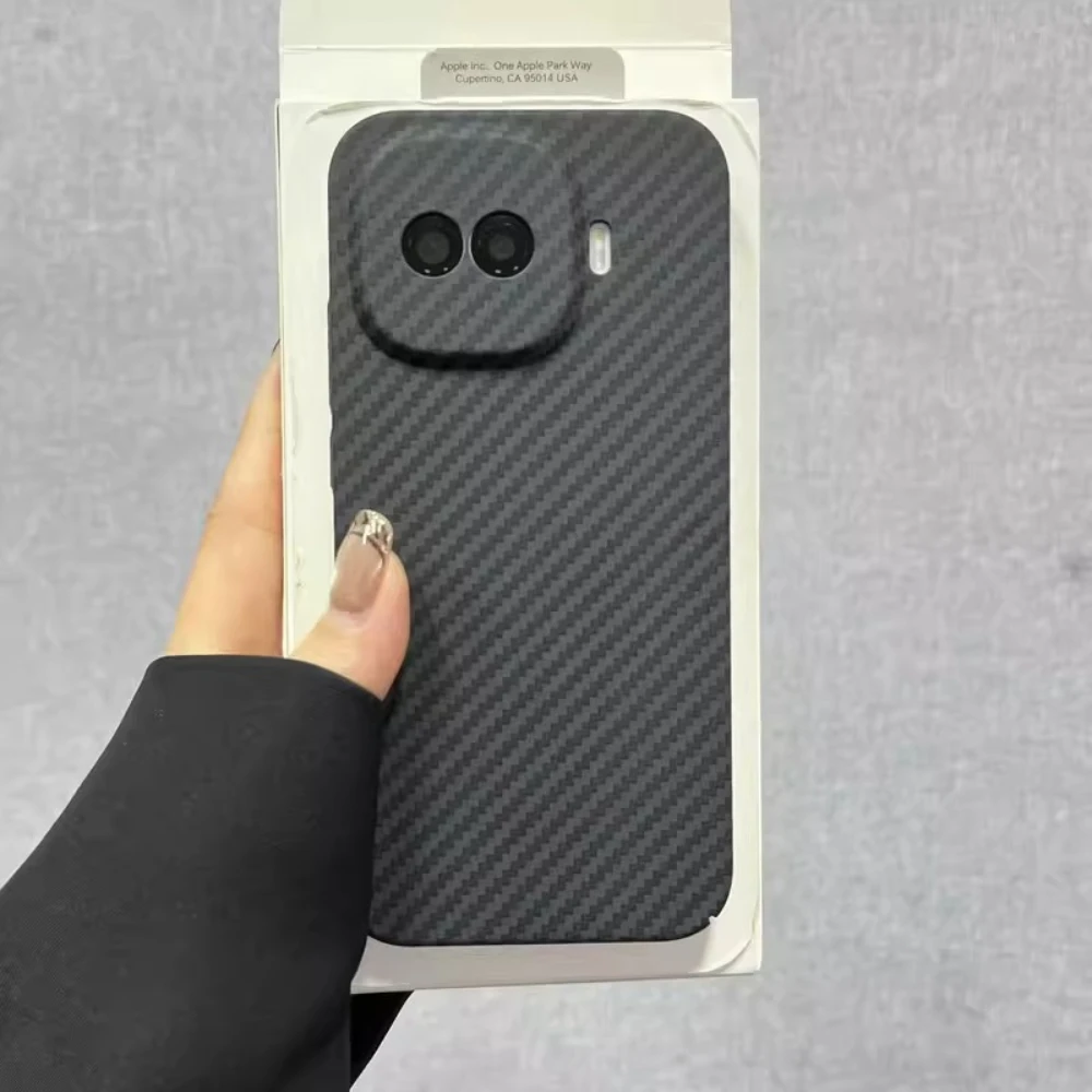 Luxury Matte Carbon Fiber Texture Non-slip Shockproof Bumper Back Cover Case