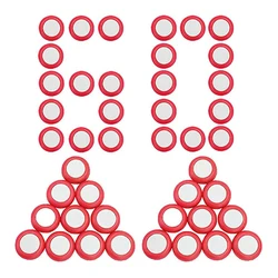 60pcs Red Disc Refill Compatible for Nerf Blaster Praxis Vortex Nitron Vigilon Proton Ammo