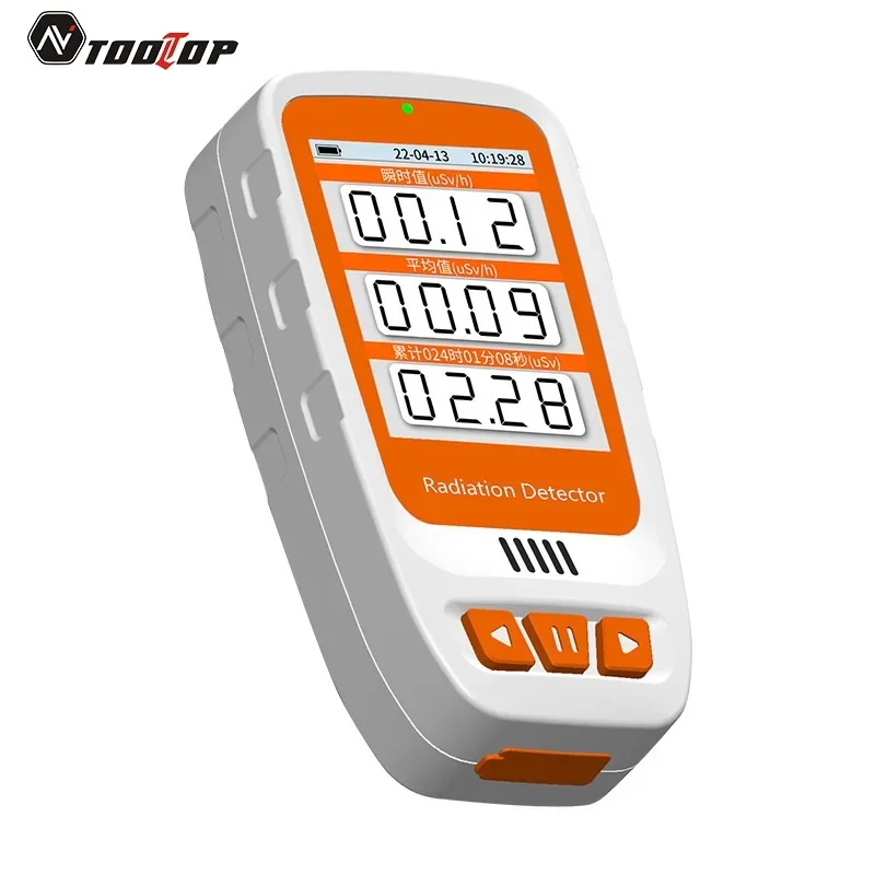 HFS-20 Handheld Geiger Counter Nuclear Radiation Detector Color Screen High Precision X &beta; &gamma;-ray Tester Dosimeter Alarm Settings