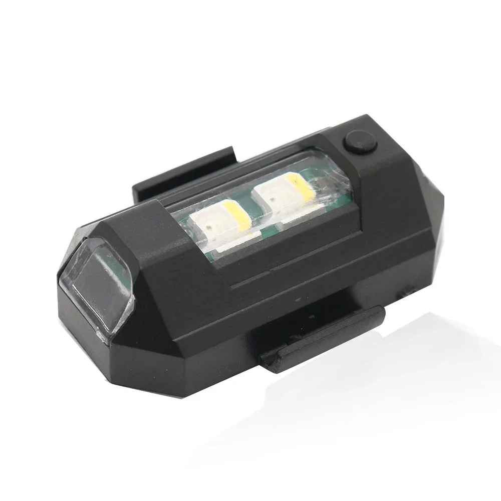 LED RGB Warning Light for Motorcycle Car Drone with Strobe Lights