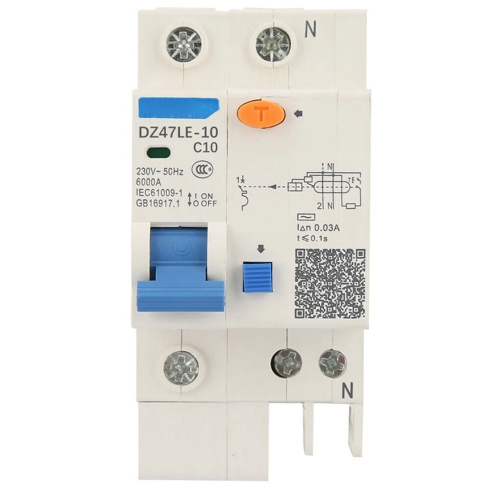 

Protect Your Circuits with DZ47LE 32 1P+N Circuit Breaker 230V 6KA Breaking Capacity Rated Current 10A 125A