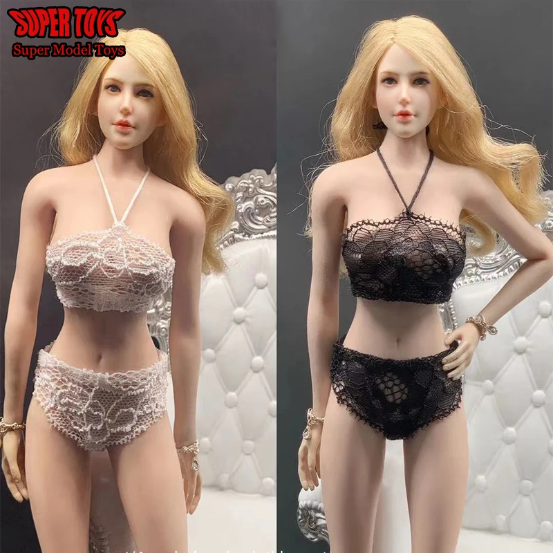 

Женский сексуальный кружевной бюстгальтер, черно-белый комплект нижнего белья размером 12 дюймов