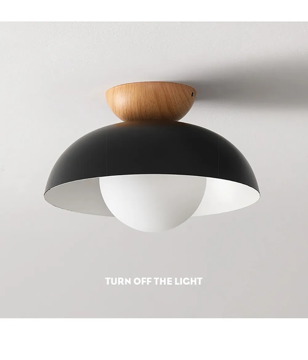 Nordic Wooden Led Ceiling Light