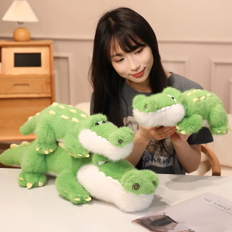 Green crocodile plush additional product photo