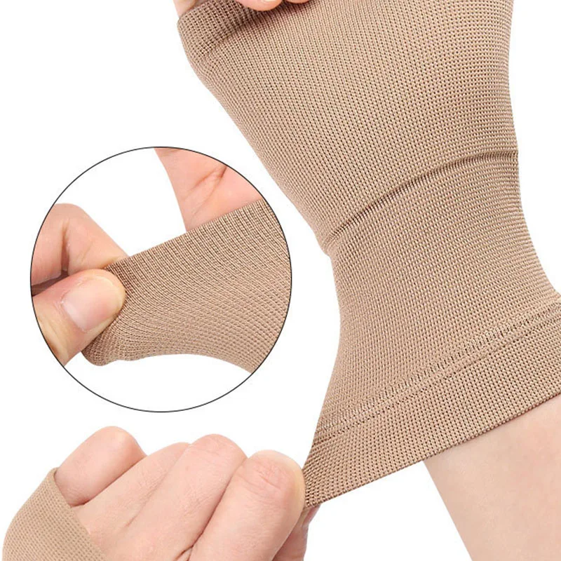 2PCS 골퍼용 압박 손목 엄지 지지대 벨트, 수근관 증후군 손목 보호대 스트랩 슬리브, 건염 관절염 장갑 HSW03