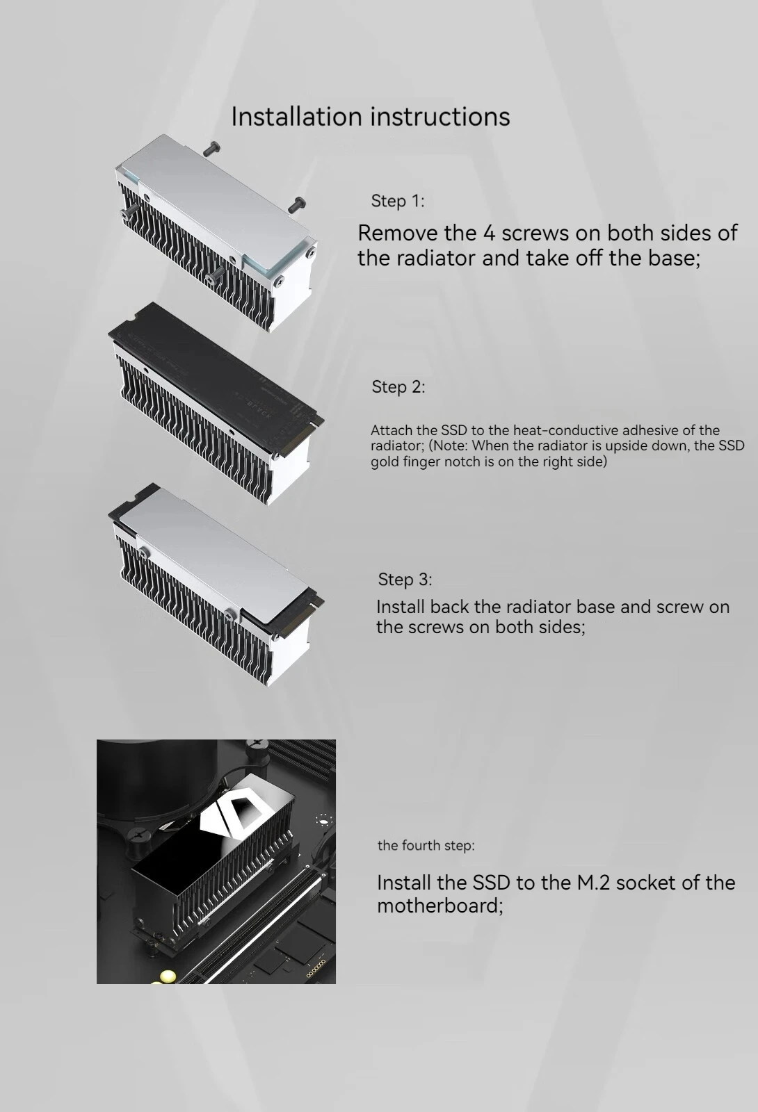 ID-COOLING ZERO M15 M.2 Solid State Heat Sink Nvme 2280 Radiator M.2 SSD Cooler